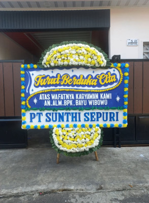 Papan Bunga Duka di Lampe